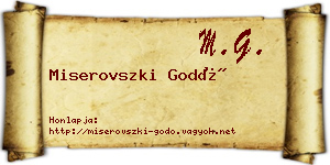Miserovszki Godó névjegykártya